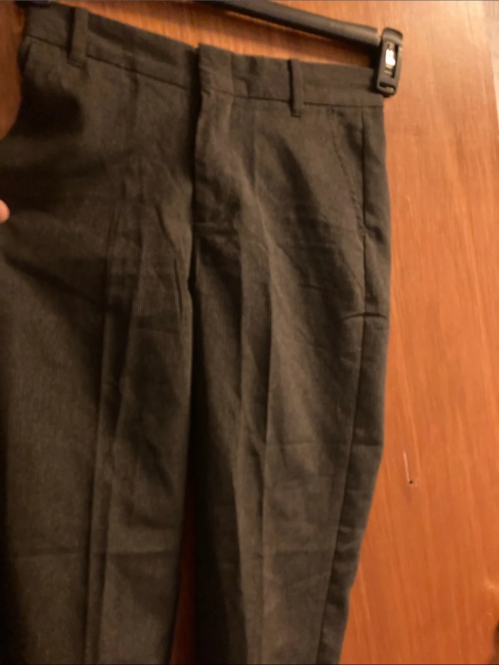 Van Heusen Boys Charcoal Pinstriped Gray Two-Piece Dress Suit